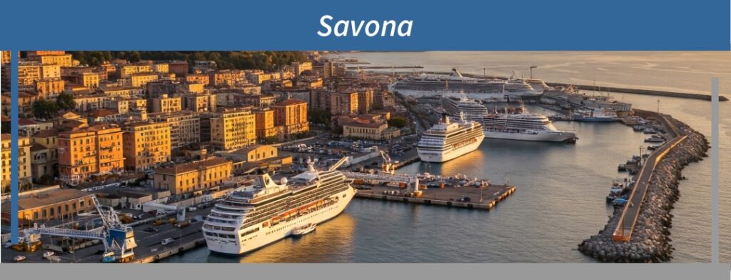 Kreuzfahrthafen Savona in Italien
