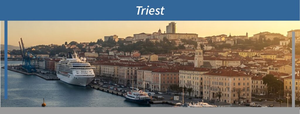 Kreuzfahrthafen von Triest in Italien