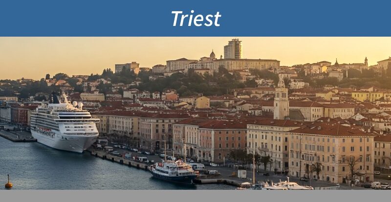 Kreuzfahrthafen von Triest in Italien